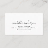 Makeup-penselen | Marmer | Beauticien Visitekaartje (Achterkant)