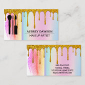 Makeup-penselen | Regenboogblend | Glitter Drip (g Visitekaartje (Voorkant / Achterkant)