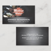 Makeup-penselen | Schoonheid Visitekaartje (Voorkant / Achterkant)