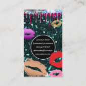 Makeup-penselen | Sparkly Glitter | Kisses Visitekaartje (Achterkant)