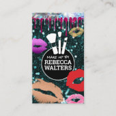 Makeup-penselen | Sparkly Glitter | Kisses Visitekaartje (Voorkant)