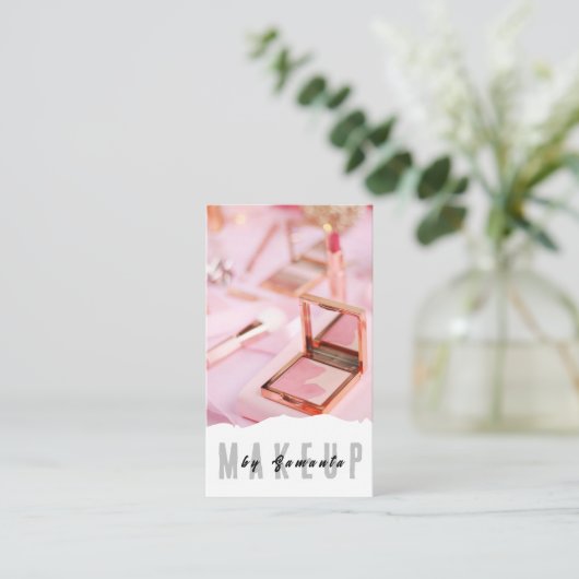 Makeup PMU Microblading Henna Salon Visitekaartje (Staand voorkant)