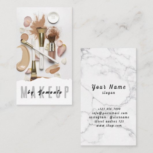 Makeup PMU Microblading Henna Salon Visitekaartje (Voorkant / Achterkant)