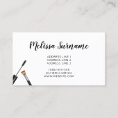 Makeup Products Makeup Artist Cosmetoloog Visitekaartje (Achterkant)