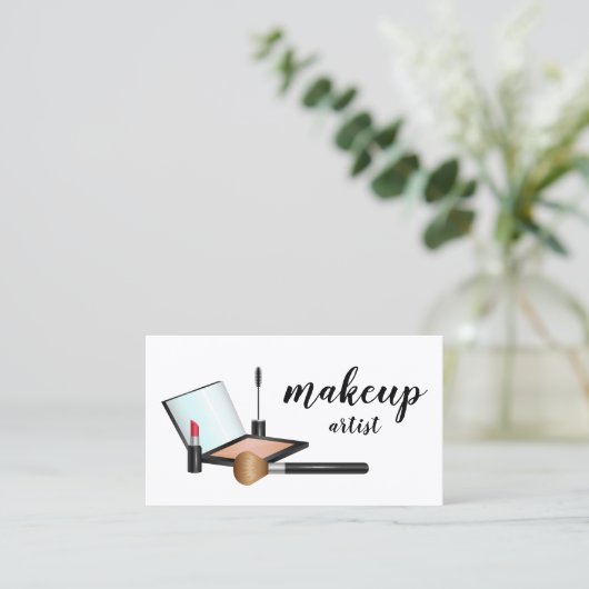 Makeup Products Makeup Artist Cosmetoloog Visitekaartje (Staand voorkant)