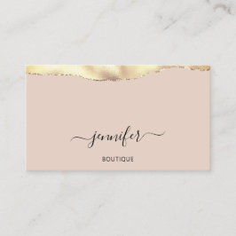 Makeup QR Code Powder Blush Roos Gold Visitekaartje