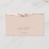 Makeup QR Code Powder Blush Skinny Visitekaartje (Voorkant)