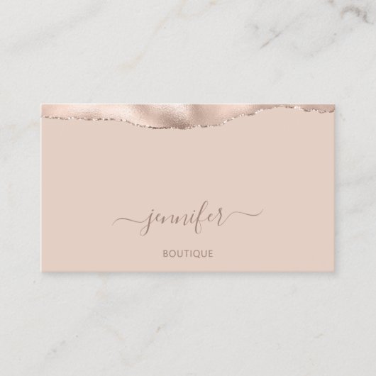 Makeup QR Code Powder Blush Skinny Visitekaartje (Voorkant)