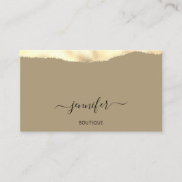 Makeup QR Code Powder Mustard Green Gold Visitekaartje