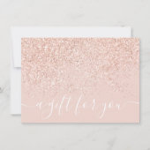 Makeup roos glitter pastel gift certificaat (Voorkant)