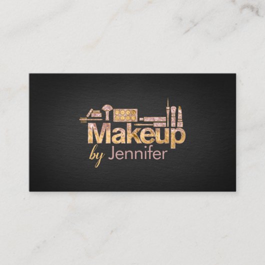 Makeup Roos Gold-benoeming Visitekaartje (Voorkant)