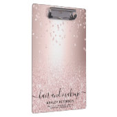 Makeup roos goud glitter metallic sparkle confetti klembord (Rechts)