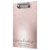 Makeup Roos goud glitter ombre metallic folie Klembord (Links)