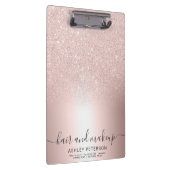 Makeup Roos goud glitter ombre metallic folie Klembord (Rechts)