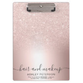 Makeup Roos goud glitter ombre metallic folie Klembord (Voorkant)