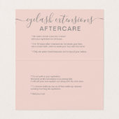 Makeup roos goud glitter pastel oog nazorg visitekaartje (Binnenkant ongevouwen)