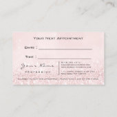 Makeup roze Lashes Extension Appointment Card Afsprakenkaartje (Achterkant)
