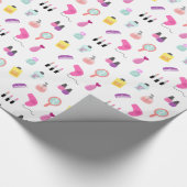 Makeup, Salon, Beauty, Grooming Products Cadeaupapier (Hoek)