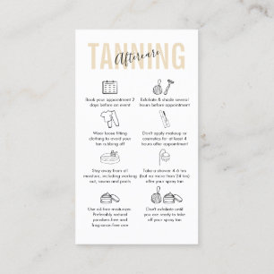 Makeup Salon Spray Tan Painting Aftercare Visitekaartje