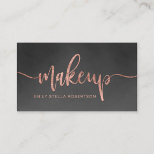 Makeup script roos Gold zwarte waterverf Visitekaartje