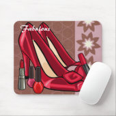 Makeup & Shoes Mousepad Muismat (Met muis)