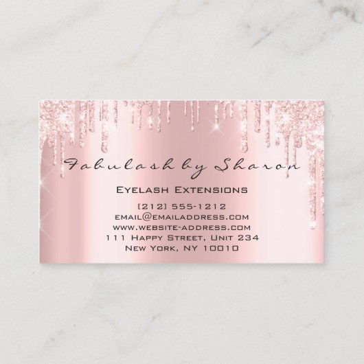 Makeup SPA Eyelash Roosterse nagelriemen Visitekaartje (Achterkant)