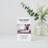 Makeup-station Visitekaartje (Staand voorkant)