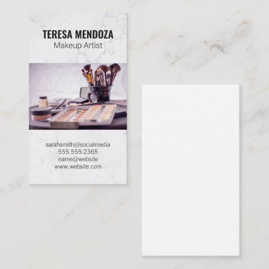 Makeup-station Visitekaartje (Voorkant / Achterkant)