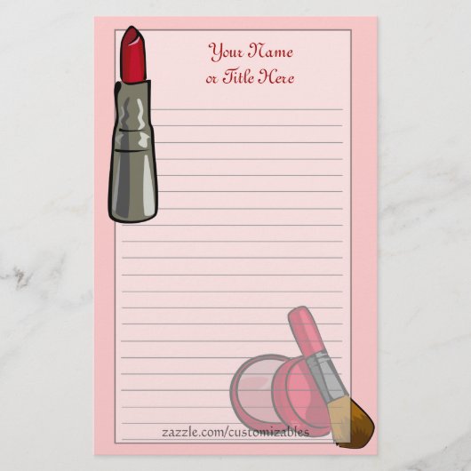 Makeup Stationery Briefpapier (Voorkant)