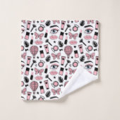 Makeup Sticker Pattern Bad Handdoek (Wasdoekje)