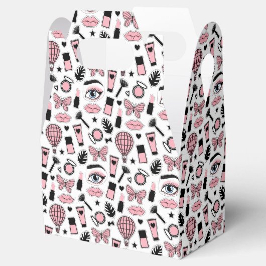 Makeup Sticker Pattern Bedankdoosjes (Geopend)