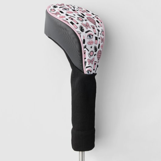 Makeup Sticker Pattern Golfheadcover (Schuin)