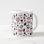 Makeup Sticker Pattern Grote Koffiekop (Voorkant rechts)