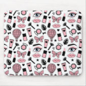 Makeup Sticker Pattern Muismat (Voorkant)