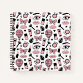 Makeup Sticker Pattern Notitieboek (Voorkant)