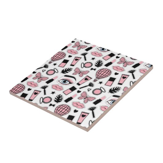 Makeup Sticker Pattern Tegeltje (Zijkant)