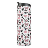 Makeup Sticker Pattern Thermosbeker (Geroteerd rechts)