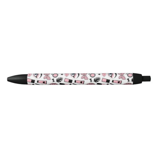 Makeup Sticker Pattern Zwarte Inkt Pen (Voorkant)