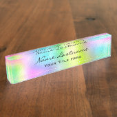 Makeup Studio Esthetician Beauty Hair Holograaf Naambordje (Zijkant)