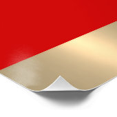 Makeup Studio Eyelashes Extension Logo Red Gold Perfect Poster (Hoek)