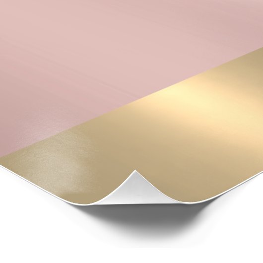 Makeup Studio Eyelashes Extension Logo Roos Gold Perfect Poster (Hoek)