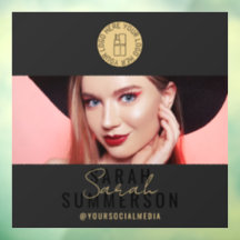 Makeup Studio Logo Zwart Goud Social Media