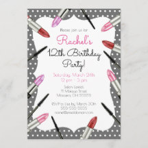 Makeup ThMET Birthday Party Invitation