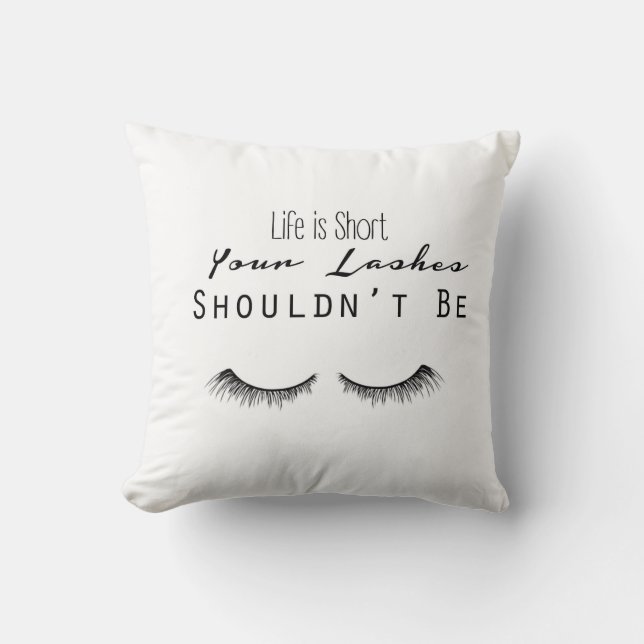 Makeup Typography Pillow Kussen (Voorkant)