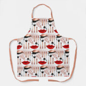 Makeup verlicht ogen Cosmetisch Patroon Roos Gold Schort (Voorkant)