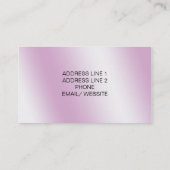 Makeup visitekaartje (Achterkant)