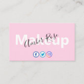 Makeup visitekaartje (Voorkant)