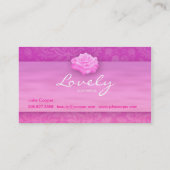 Makeup Visitekaartje Bloem Roos Roze Cosmetica 2 (Achterkant)