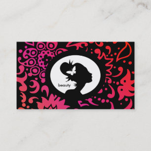 Makeup Visitekaartje Butterfly Woman Colorful