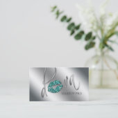 Makeup Visitekaartje Diva Blauwgroen Sparkle Lips (Staand voorkant)